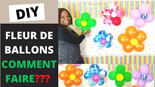 DIY Fleur de BallonsComment faire How to do DIY Balloons FlowerFacileEasy [upl. by Notlrak789]