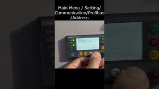 How to add Profibus address in Lauritz KnudsenLampT iMMRintelligent motor management relay [upl. by Atillertse476]