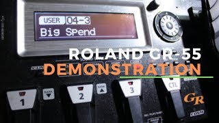 ROLAND GR55 2019 DEMONSTRATION  Best Synthesizer for Guitar [upl. by Ebocaj]