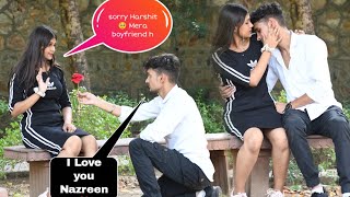 Proposing🌹Prank On Cute Friend  Gone Emotional🥺  Harshit PrankTv [upl. by Anaiuq852]