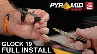 Full Glock 19 Gen 5 Trigger Installation  Gen 2 Pyramid Trigger [upl. by Lapham]