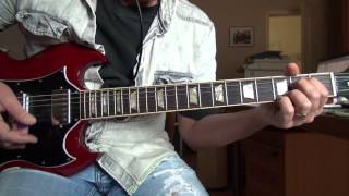 Johnny Winter guitar lesson quotStrangerquot closeup amp slowdown incl simple backing track [upl. by Myriam]