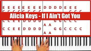 If I Ain’t Got You Piano  How to Play Alicia Keys If I Ain’t Got You Piano Tutorial [upl. by Fishbein702]