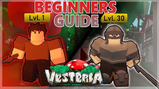 OUTDATED Vesteria Complete Beginners Guide Part 1 Roblox [upl. by Fridell]