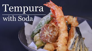 Tempura Batter with Soda Water  Prawn and Vegetable Tempura [upl. by Noslen416]