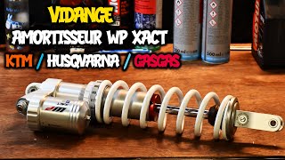 TUTO  VIDANGE AMORTISSEUR WP XACT  KTM HUSQVARNA GASGAS [upl. by Eurd]