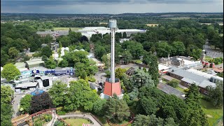 Aerial footage of Apocalypse at Drayton Manor This is its final season [upl. by Thibaut416]