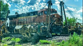 Aftermath Of BNSF Train Derailment In Dakota City NE After Striking Truck [upl. by Eveam10]