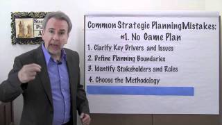 Strategic Planning Mistakes 1  No Game Plan  Project Management Video [upl. by Kreitman517]