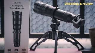 Apexel 60X 4k Mobile Telephoto 🔭 Zoom Lans  Hyper Zoom Telescope Lens Review For Mobile apexel60x [upl. by Aydni]