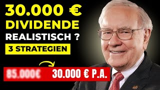 Wie du 2500 € pro Monat passiv verdienst – 3 Dividendenstrategien [upl. by Hirsh580]