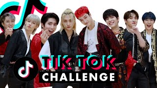 KPop Boy Band Stray Kids Are WAY Too Good at TikTok  TikTok Challenge Challenge  Cosmopolitan [upl. by Sisson]