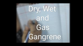 Gangrene types of gangrene  dry gangrene wet gangrene [upl. by Ariaec437]