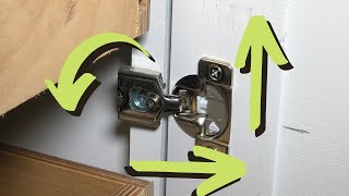 How to Adjust Cabinet Door Hinges  Concealed Face Frame Hinges [upl. by Idalla847]