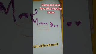 Jyotish mam name glter design Jyoti mam calligraphy  teacher day special [upl. by Barbara]