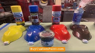 How to use 2k Clear over Rustoleum Spray paint Red Pearl Spray out [upl. by Ntsyrk]