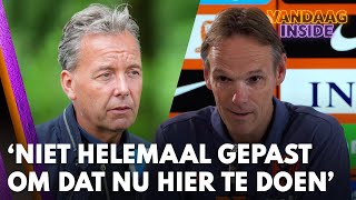 Valentijn Driessen in discussie met perschef KNVB Niet helemaal gepast om dat nu hier te doen [upl. by Ominoreg]