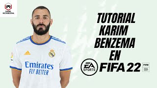 KARIM BENZEMA EN FIFA 22  TUTORIAL  STATS [upl. by Lacsap851]