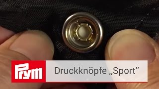 Sport amp Camping Druckknöpfe von Prym  Nähfreie Druckknöpfe aus Messing [upl. by Eilrahs]