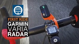 Garmin Varia Bike Radar  First Ride [upl. by Nnaoj]