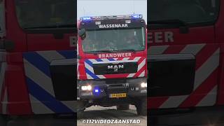 Brandweer Wassenaar en Katwijk met spoed over het strand feuerwehr firebrigade pompiers 112 [upl. by Dranek770]