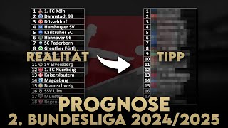 2 Liga Prognose 202425 Wer steigt in die Bundesliga auf wer steigt ab  Abschlusstabelle [upl. by Jeb]