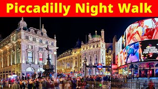 Piccadilly Night walk  Viraj London Vlogs 2024 london vlogs  London famous place [upl. by Vaughn868]