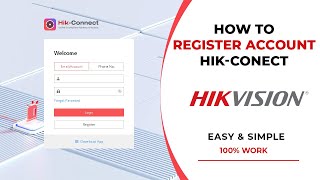 How To Register Hik Connect Online Hikvision [upl. by Attenrev]