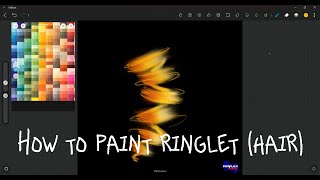 HIPAINT Draw or PAINT RINGLET Hair [upl. by Maddis]