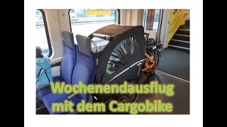 Leben mit dem Cargobike extended Wochenendausflug und Test im Zug Untertitel [upl. by Lebatsirc397]