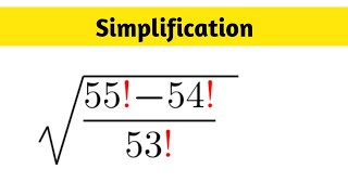 A Nice Simplification Factorial Question Can you Solve This [upl. by Urina]