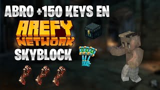 150 KEYS EN AREFY SKYBLOCK Y CONSIGO TODO ESTO [upl. by Ayian]