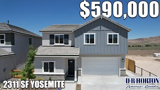 New Homes in Sparks Nevada  2311 SF Yosemite  Ruby at Wingfield DR Horton  Sparks NV Homes [upl. by Rosco]