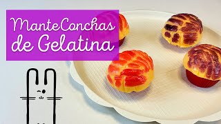 Cómo hacer ManteConchas de Gelatina 💛 SABOR VAINILLA  EL BAÚL DE JAVE [upl. by Imac36]