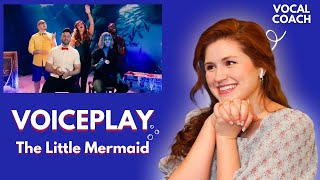 VOICEPLAY I The Little Mermaid Medley I Vocal Coach Reacts [upl. by Adnolehs275]