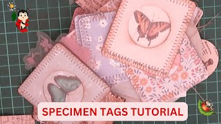 A craft alongtutorial on specimen tags [upl. by Denison]