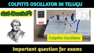 Colpitts oscillator మన తెలుగులో ll clearly explained in Telugu colpittsoscillatoroscillators [upl. by Marucci35]