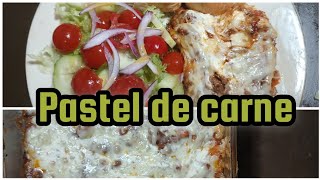 pastel de carne receta fácil [upl. by Leavelle]