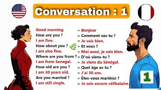 Conversation anglaisfrançais  Anglais facile  partie 1  ✪✪easy sentences to learn french 🌿 [upl. by Dav728]