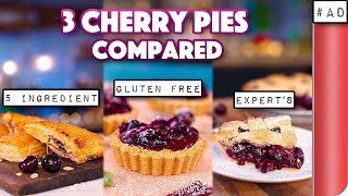 COMPARING 3 Cherry Pie Recipes  5 Ingredient  Gluten Free  Classic  Sorted Food [upl. by Hube]