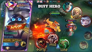 NEW META BARATS CORE BEAT BUFF HERO  BEST BUILD FOR BUFF ENEMY  MLBB 🦖 [upl. by Roselba13]