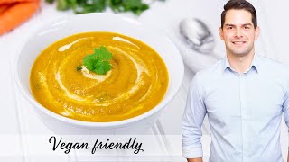 How to make Carrot and Coriander Soup Simple and Healthy Recipe Ad [upl. by Brockie]