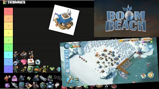 Boom Beach Headquarters 7 Troop Tiers and Base Design 2021 [upl. by Attekram]