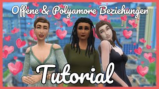 Sims 4 Offene amp Polyamore Beziehungen  ohne Mods  Tutorial deutsch [upl. by Nomad]