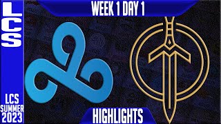 C9 vs GG Highlights  LCS Summer 2023 W1D1  Cloud 9 vs Golden Guardians [upl. by Platas]