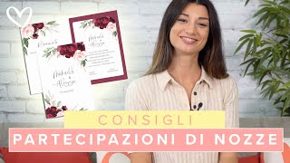 Partecipazioni di nozze e altri must have per il matrimonio [upl. by Conan]