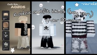 Roblox outfit ideas for under 100 robux boy version TikTok compilations [upl. by Lobell]