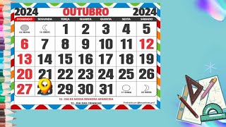 281024 👉 calendário animado 👉 desafio no final do vídeo [upl. by Adnwahs]