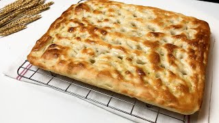 FOCACCIA GENOVESE  Senza impastare Ricetta Facile e Veloce [upl. by Anet672]