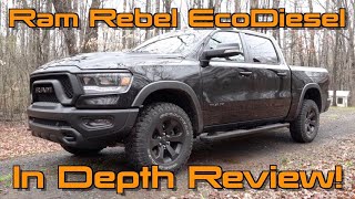 The Most Expensive Half Ton Pickup Of 2020 Ram 1500 Rebel EcoDiesel Review [upl. by Atteiluj]